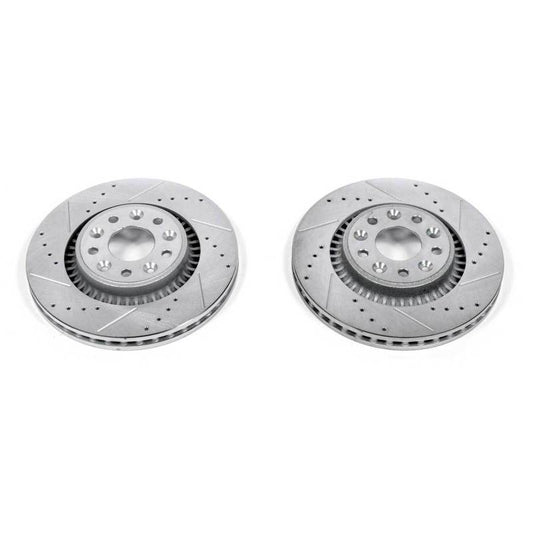 Power Stop 05-07 Ford Five Hundred Front Evolution Drilled & Slotted Rotors - Pair