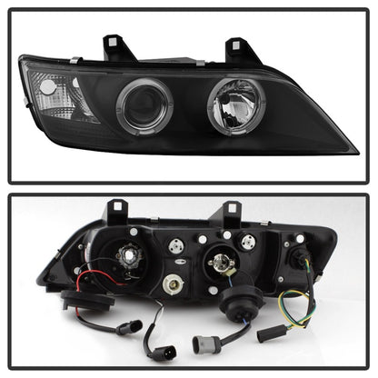 Spyder BMW Z3 96-02 Projector Headlights LED Halo Black High H1 Low H1 PRO-YD-BMWZ396-HL-BK