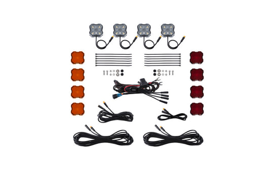 Diode Dynamics Single-Color Rock Light Installer Kit (4-pack)