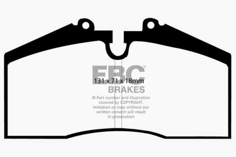 EBC 96-98 Porsche 911 (993) 3.6 Carrera 4S Redstuff Rear Brake Pads