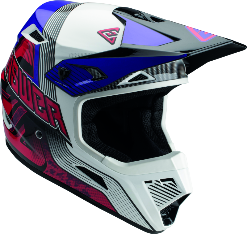 Answer AR1 Vendetta Helmet Red/White/Purple Youth - Large