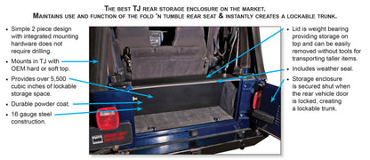 Tuffy Tj Tailgate Security Enclosure- 01Blk 9706 Tj Wg