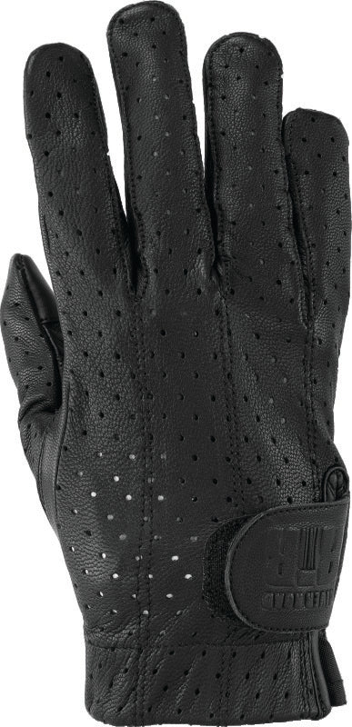 Kuryakyn Leather By River Road Tucson Leather Perforated Gloves Black - Small