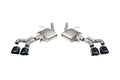 Corsa 22-25 Caddy CT5-V Blackwing 3in Axle-Back - Act. Exh. - Dual Rear Exit - Twin 4.5in Tips - Blk