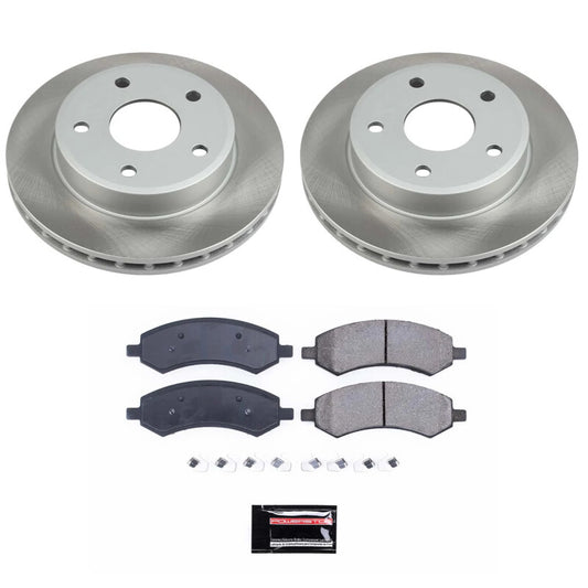 Power Stop 2011 Ram Dakota Front Semi-Coated Rotor Kit