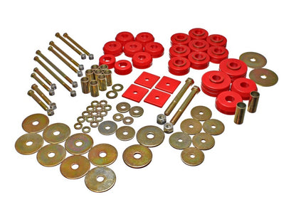 Energy Suspension 67-72 Denali XL/Suburban/Yukon XL 2WD/4WD/67-95 K-5 Blazer Red Body(cab) Mount Set