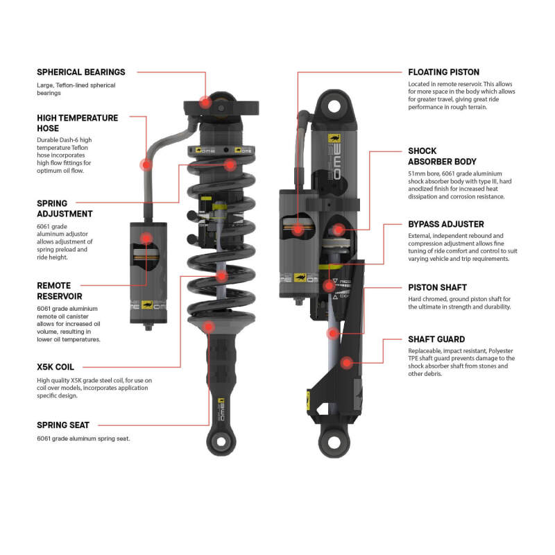 ARB OME Toyota LC Prado 250 Front Right Coilover