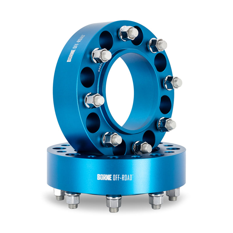 Borne Off-Road Wheel Spacers 8x180 124.1 50 M14 Blue