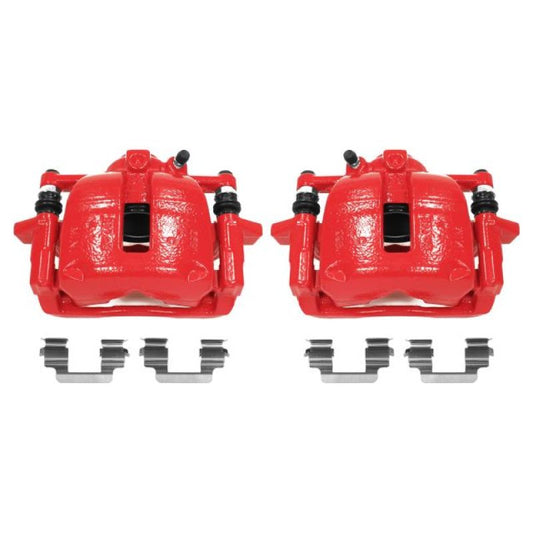 Power Stop 07-16 Mini Cooper Front Red Calipers w/Brackets - Pair