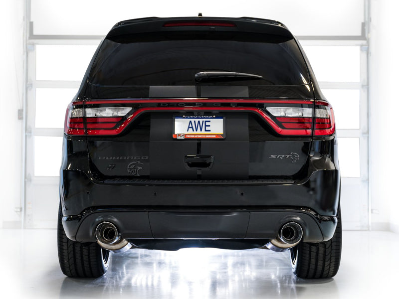 AWE Tuning 18-23 Dodge Durango SRT & Hellcat Track Edition Exhaust - Chrome Silver Tips - Precision R