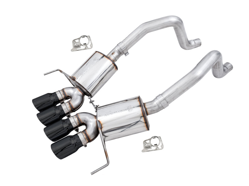 AWE Tuning 14-19 Chevy Corvette C7 Z06/ZR1 Touring Edition Axle-Back Exhaust w/Black Tips - Precision R