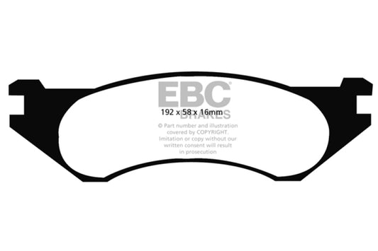 EBC 98-02 Dodge Ram Van B1500 Greenstuff Front Brake Pads