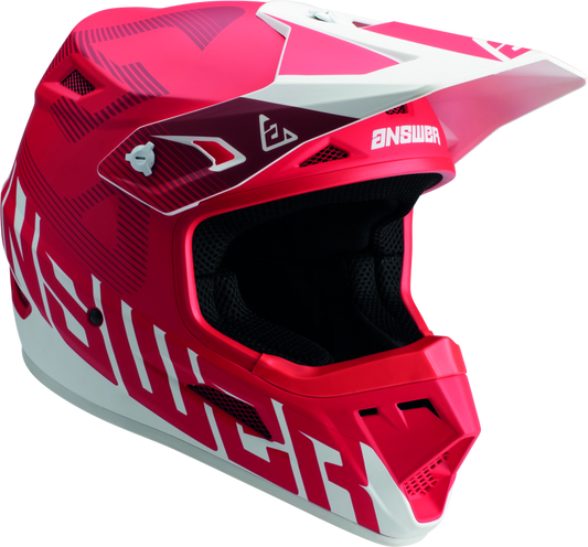 Answer AR1 V2 Bold Helmet Red/White Youth - Large