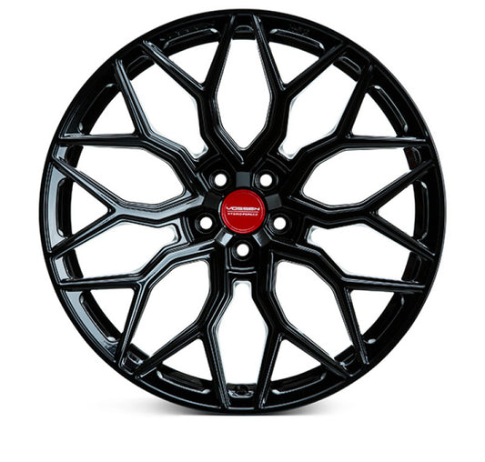 Vossen HF-2 24x10 / 5x130 / ET15 / Deep Face / 84.1 - Gloss Black Wheel