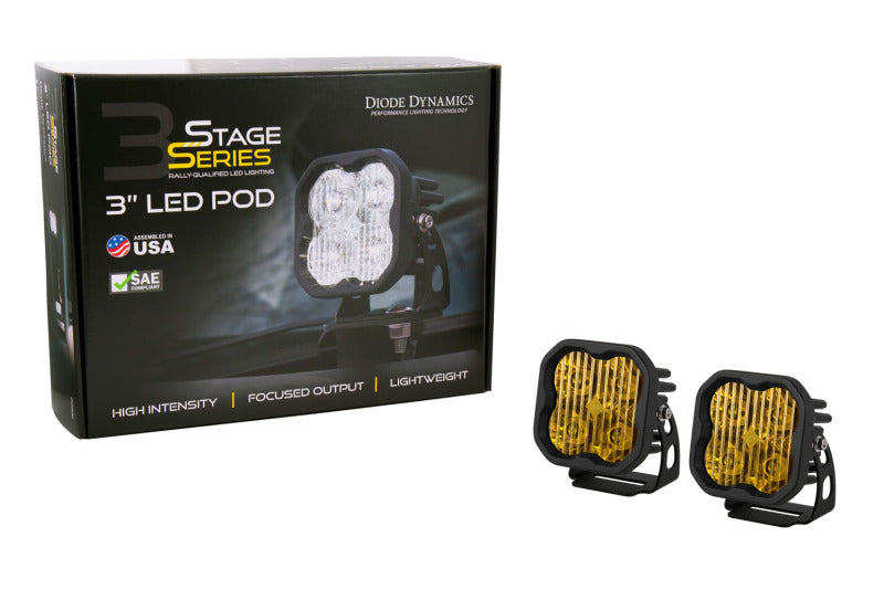 Diode Dynamics SS3 Pro ABL - Yellow Spot Standard (Pair)