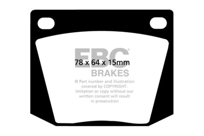 EBC 63-69 Ac Cobra 4.7 Yellowstuff Front Brake Pads