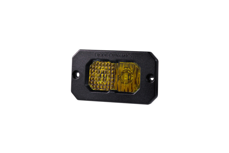 Diode Dynamics Stage Series 2in LED Pod Sport - Yellow Combo Flush ABL (Single)