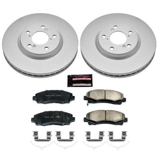 Power Stop 12-14 Honda Ridgeline Front Z17 Evolution Geomet Coated Brake Kit