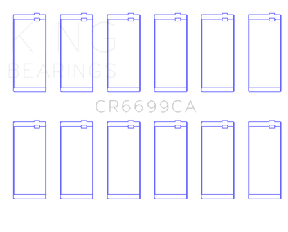 King Dodge Cummins B-Series L6 (Size Standard) Connecting Rod Bearing Set