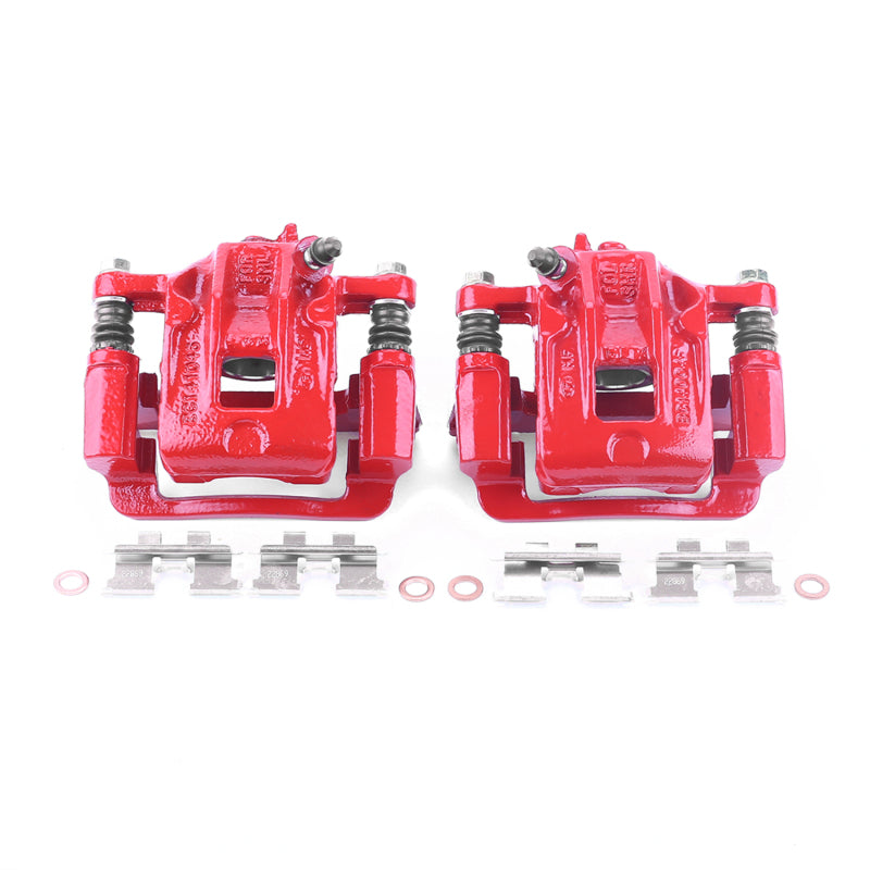 Power Stop 01-06 Hyundai Santa Fe Rear Red Calipers w/Brackets - Pair