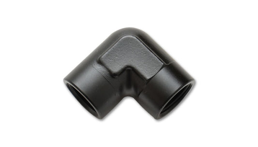 Vibrant 1/4in NPT 90 Degree Female Pipe Coupler Fitting