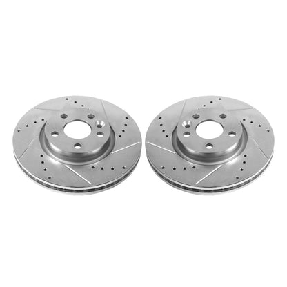 Power Stop 12-15 Land Rover Range Rover Evoque Front Evolution Drilled & Slotted Rotors - Pair