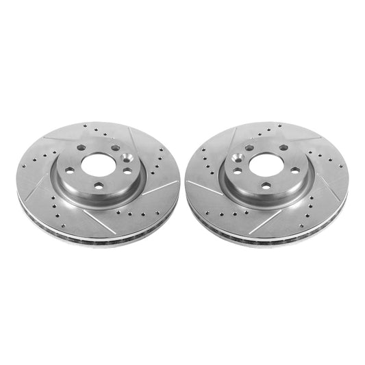 Power Stop 12-15 Land Rover Range Rover Evoque Front Evolution Drilled & Slotted Rotors - Pair