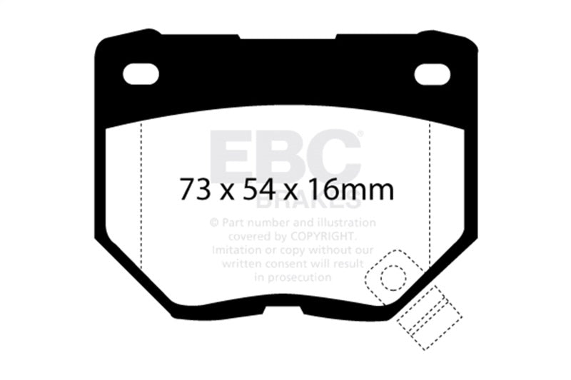 EBC 89-95 Nissan Skyline (R32) 2.6 Twin Turbo GT-R Ultimax2 Rear Brake Pads