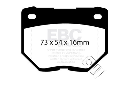 EBC 89-95 Nissan Skyline (R32) 2.6 Twin Turbo GT-R Ultimax2 Rear Brake Pads