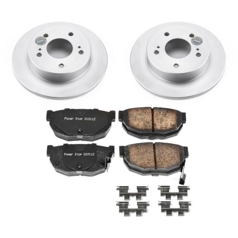 Power Stop 94-98 Nissan 240SX Rear Z17 Evolution Geomet Coated Brake Kit