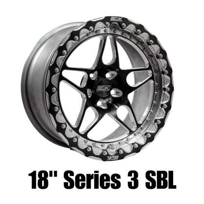 Belak 18x10 / 6.75in BS / 5x114.3 BP / High Pad / Series 3 Wheel - Single Beadlock