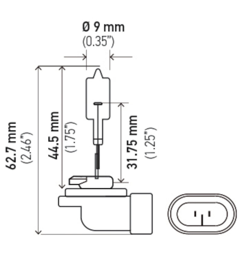 Hella Bulb 888 12V 50W PGJ13 T3.25