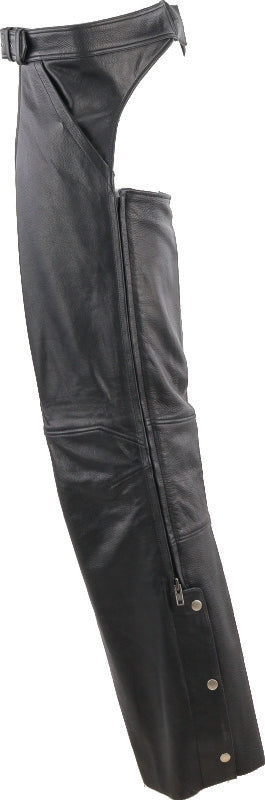 Kuryakyn Leather By River Road Plains Leather Chaps Black - Large