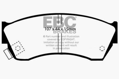 EBC 97-01 Chevrolet Metro 1.3 Ultimax2 Front Brake Pads