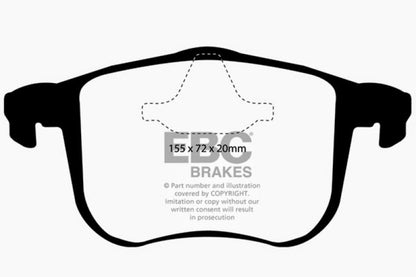 EBC 06-11 Saab 9-3 2.0 Turbo (Aero) Yellowstuff Front Brake Pads