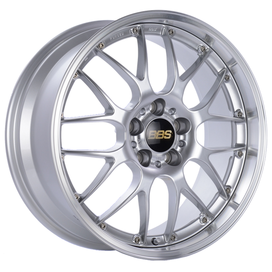 BBS RS-GT 18x9.5 5x130 ET48 CB71.6 Diamond Silver Center Diamond Cut Lip Wheel