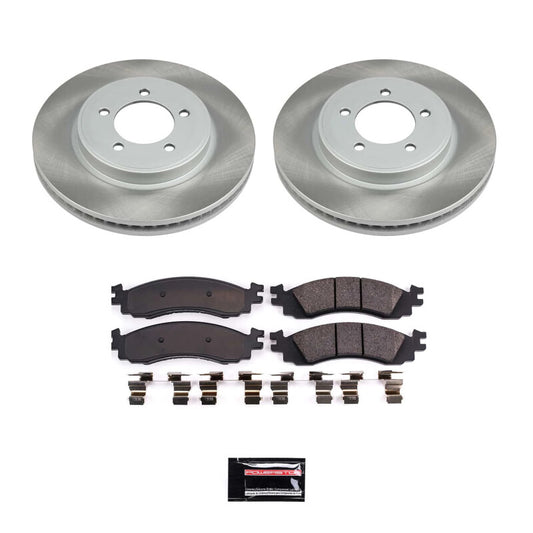 Power Stop 06-10 Mercury Mountaineer Front Semi-Coated Rotor Kit