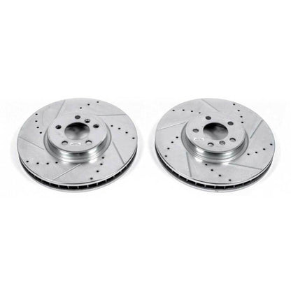 Power Stop 11-18 BMW X5 Front Evolution Drilled & Slotted Rotors - Pair