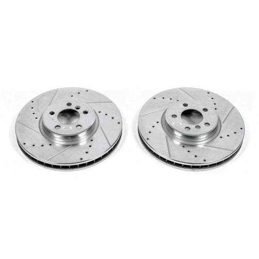 Power Stop 11-18 BMW X5 Front Evolution Drilled & Slotted Rotors - Pair