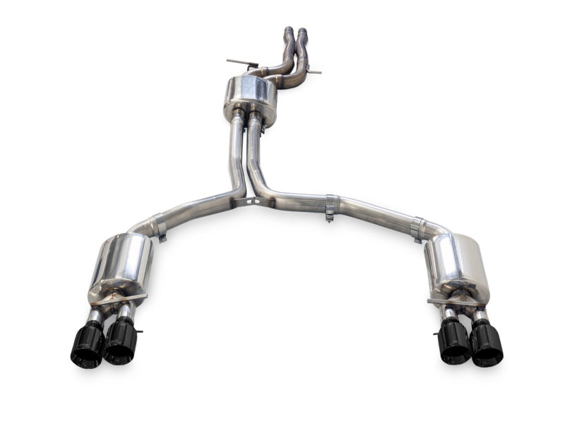 AWE Tuning Audi C7.5 A6 3.0T Touring Edition Exhaust - Quad Outlet Diamond Black Tips - Precision R