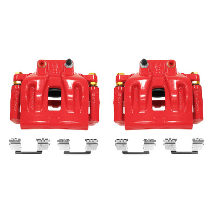 Power Stop 12-17 Chrysler 300 Front Red Calipers w/Brackets - Pair