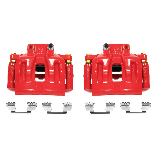 Power Stop 12-17 Chrysler 300 Front Red Calipers w/Brackets - Pair