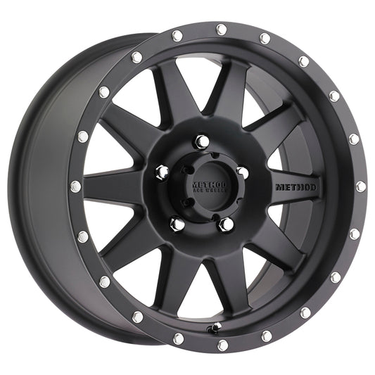 Method MR301 The Standard 18x9 +18mm Offset 5x150 116.5mm CB Matte Black Wheel