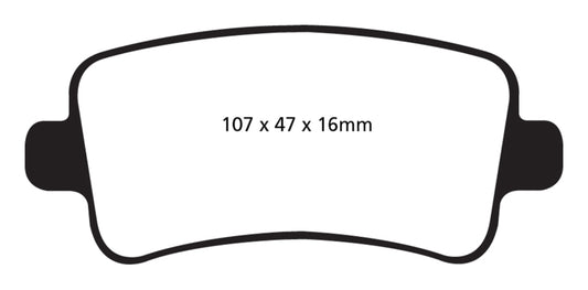 EBC 10+ Buick Allure (Canada) 3.0 Greenstuff Rear Brake Pads