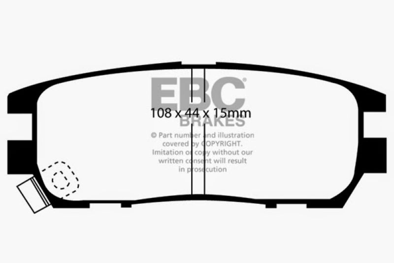 EBC 92-97 Mitsubishi Montero 3.0 Greenstuff Rear Brake Pads