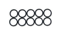Vibrant -4AN Rubber O-Rings - Pack of 10