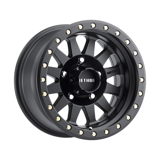 Method MR304 Double Standard 17x8.5 0mm Offset 5x5.5 108mm CB Matte Black Wheel