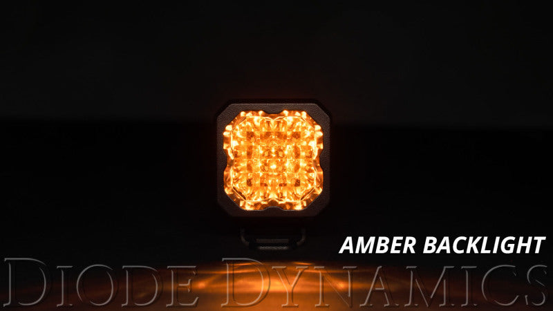 Diode Dynamics Stage Series C1 LED Pod Pro - Yellow Spot Standard ABL Each