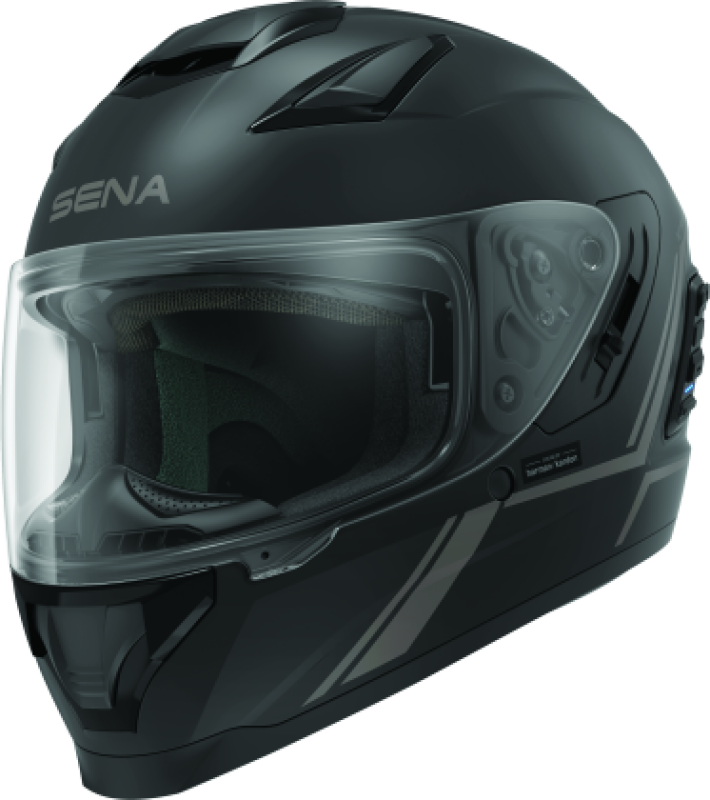 Sena Technologies Stryker Bluetooth Helmet w/ Mesh Intercom Matte Black - Medium