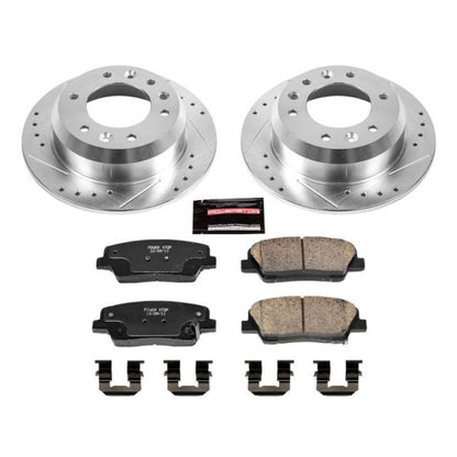 Power Stop 07-08 Hyundai Entourage Rear Z23 Evolution Sport Brake Kit